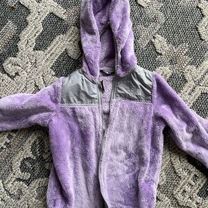 The North Face Lavender purple  and Gray Fleece Jacket